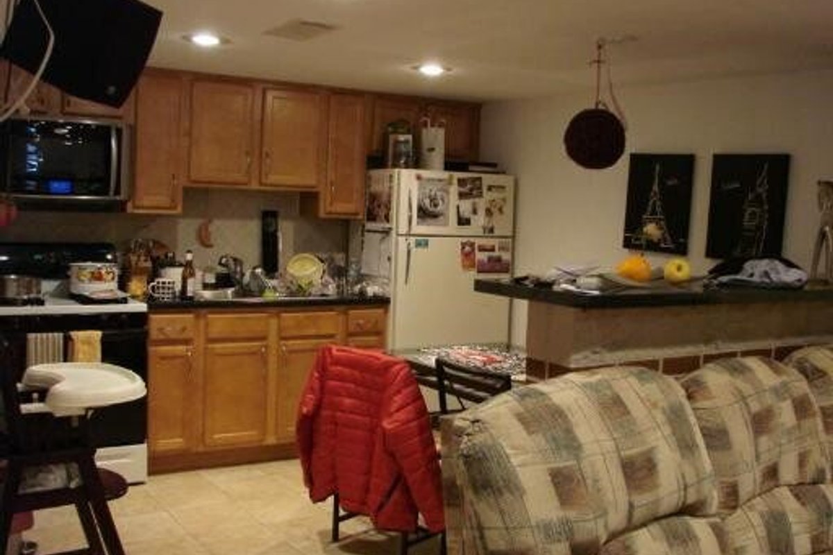 Before Kitchen Declutter & Brighten